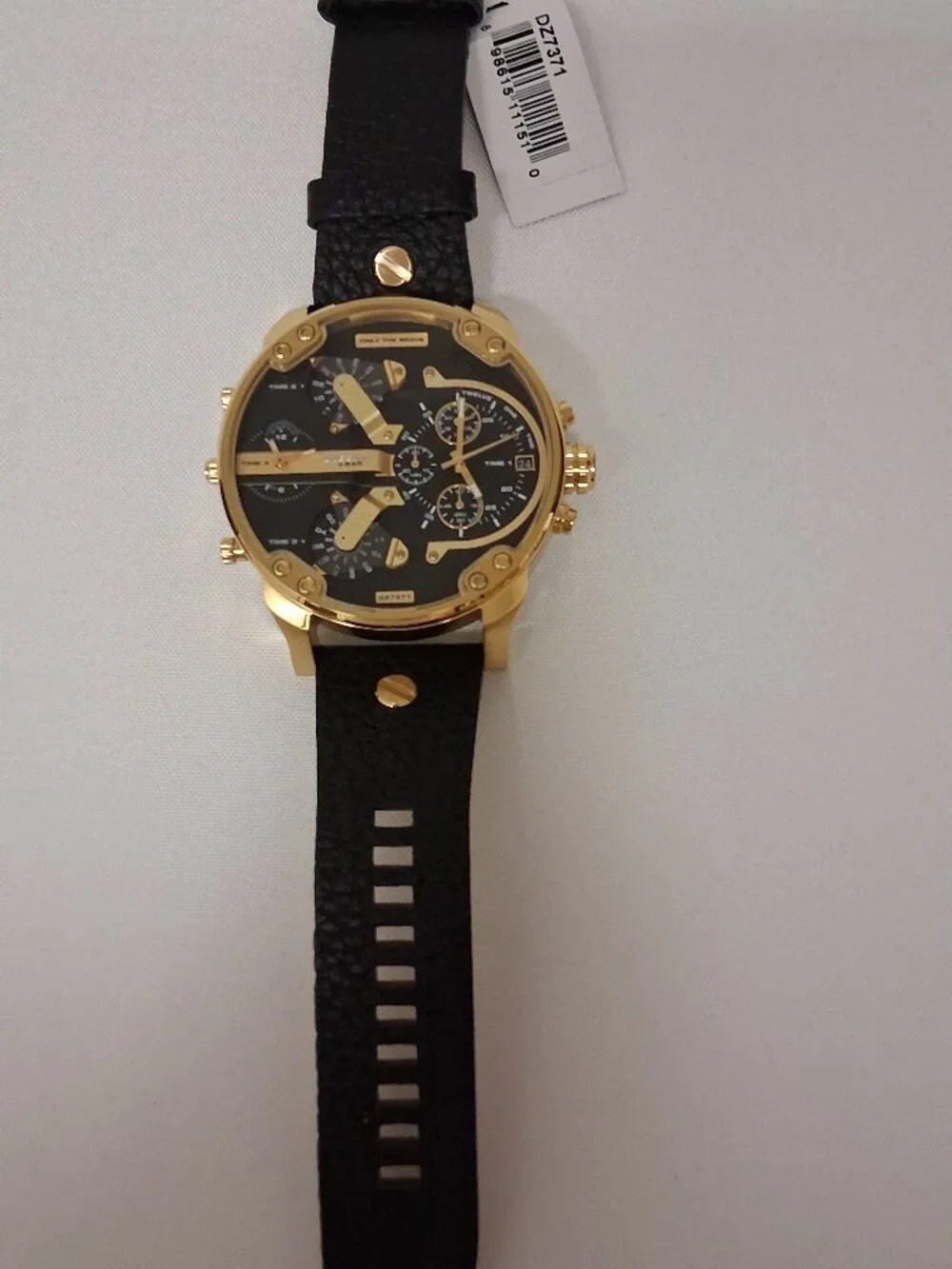 Diesel Mr. Daddy 2.0 Black Dial Men's Chronograph Watch DZ7371 New With Tags